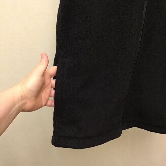 Timberland Large Polartec Men’s Fleece Vest Full Zip Pockets Black - Picture 3 of 10